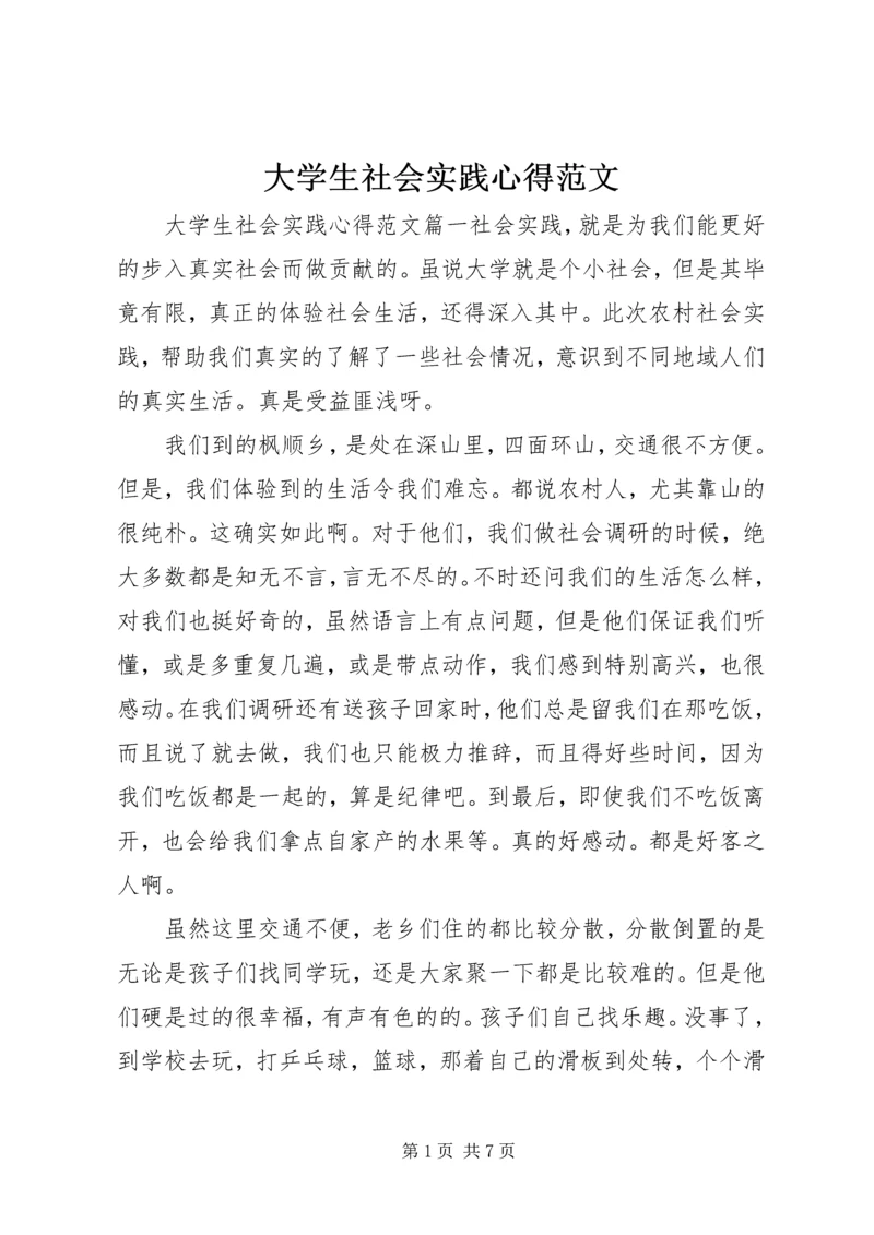 大学生社会实践心得范文.docx