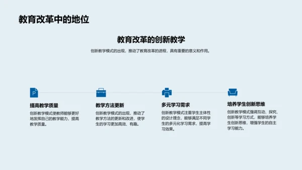 教学模式创新报告PPT模板