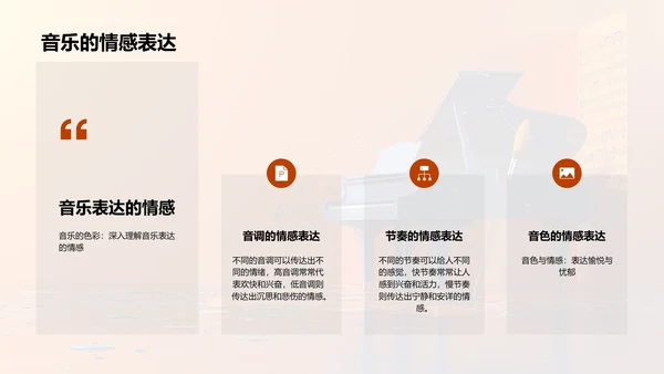 音乐与颜色的情感联系PPT模板