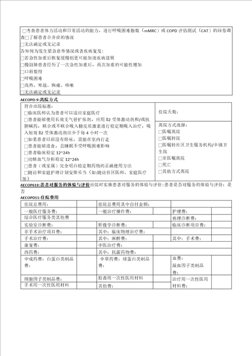 慢阻肺单病种质量控制标准