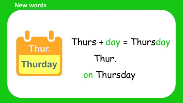 Unit 2 My week Part A Let's learn课件 （共45张PPT）