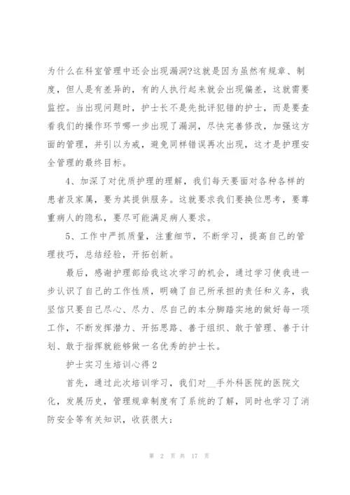 护士实习生培训心得十篇.docx