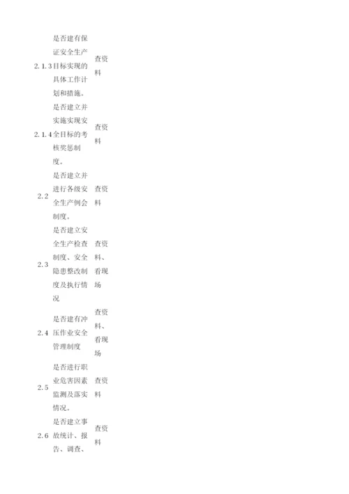 工业企业安全管理检查表.docx