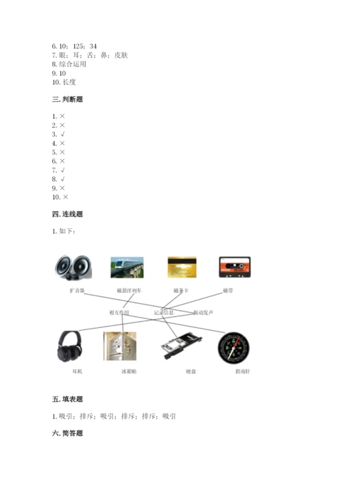 教科版二年级下册科学知识点期末测试卷附参考答案ab卷.docx