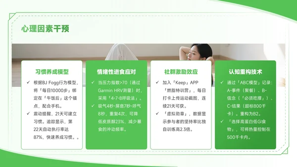 绿色商务风全民健身一起燃烧卡路里