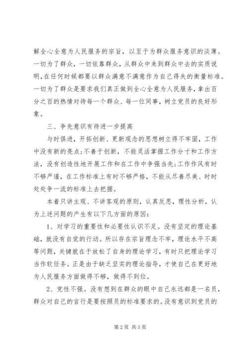 林业系统党性分析材料.docx