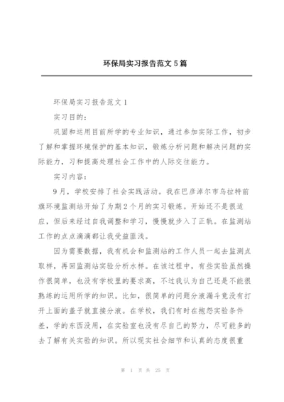 环保局实习报告范文5篇.docx