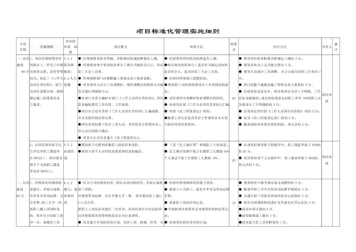 建筑公司项目标准化管理实施细则-secret.docx