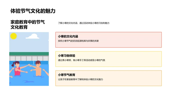 小寒节气家庭教育方案PPT模板