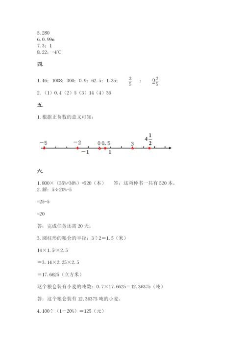 苏教版小升初数学模拟试卷附答案（综合卷）.docx