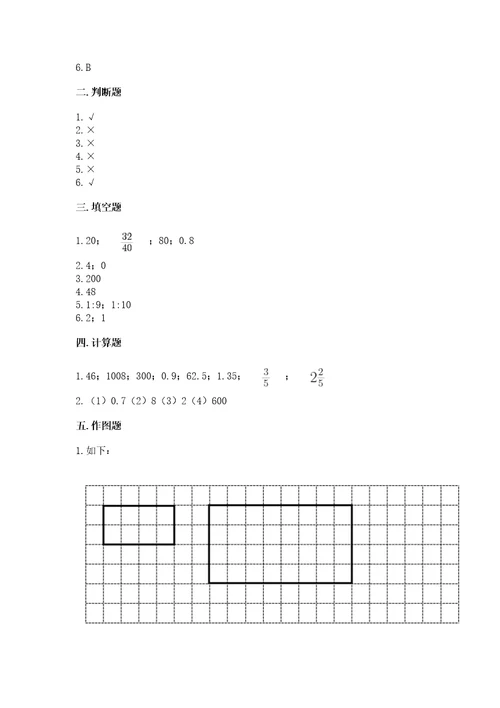 小学数学六年级下册期末测试卷精品必刷