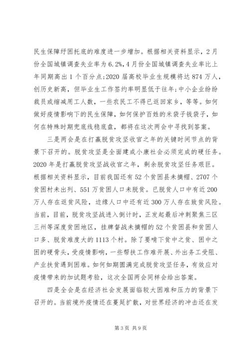 在全市宣传思想文化系统学习全国两会精神务虚会上的发言提纲.docx
