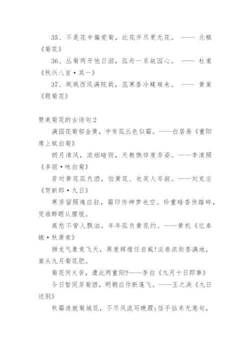 赞美菊花的古诗句.docx