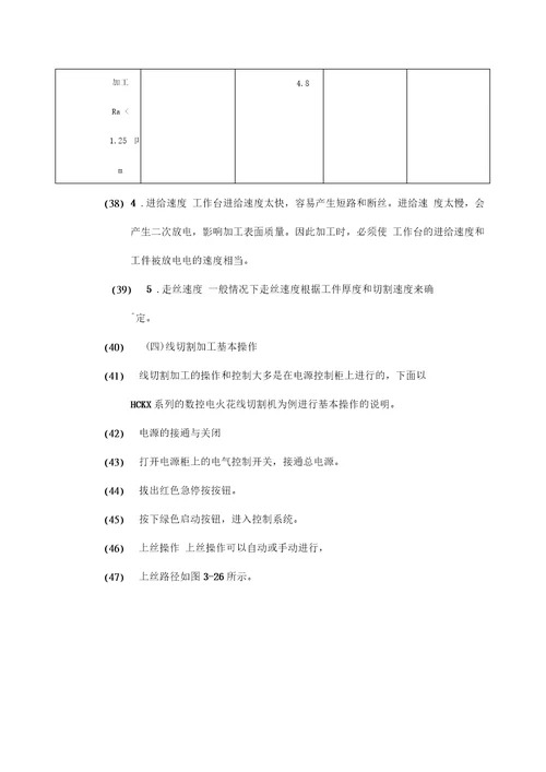 数控电火花线切割机床操作方法