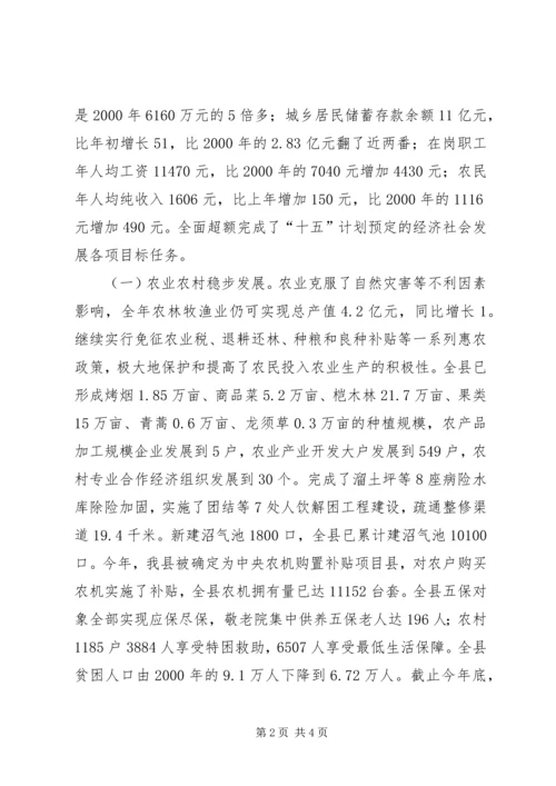 县长政府工作报告 (4).docx