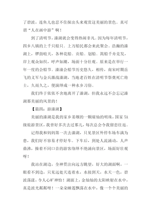 关于溱湖的作文.docx