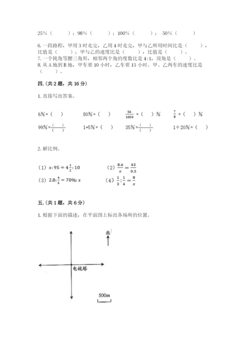 小学六年级数学毕业试题【轻巧夺冠】.docx