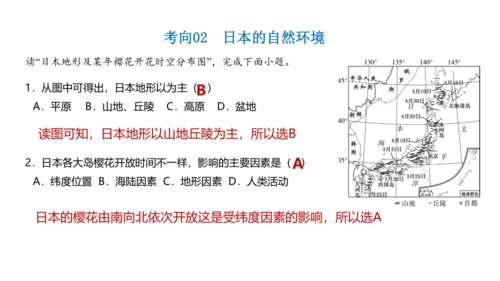 第七章 我们邻近的地区和国家（1）（串讲课件79张）-七年级地理下学期期末考点大串讲（人教版）