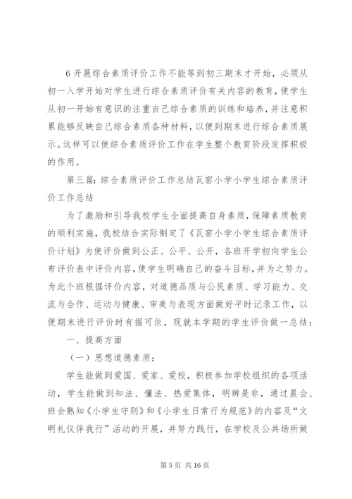综合素质评价工作总结 (4).docx