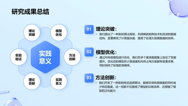 蓝色新拟态毕业答辩汇报PPT模板