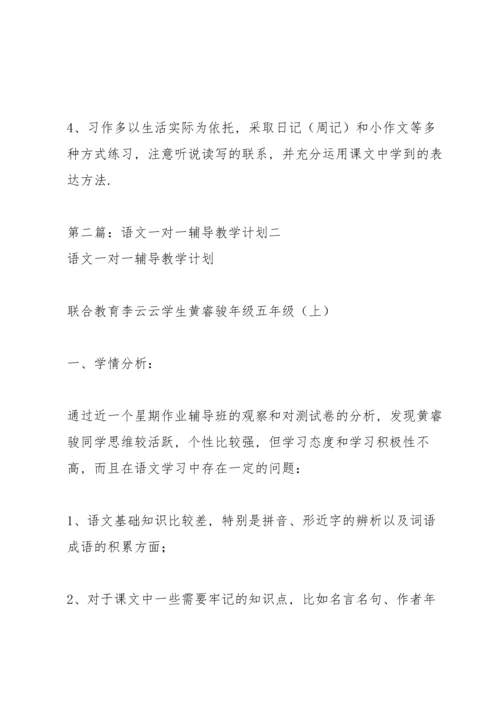 语文一对一辅导教学计划.docx