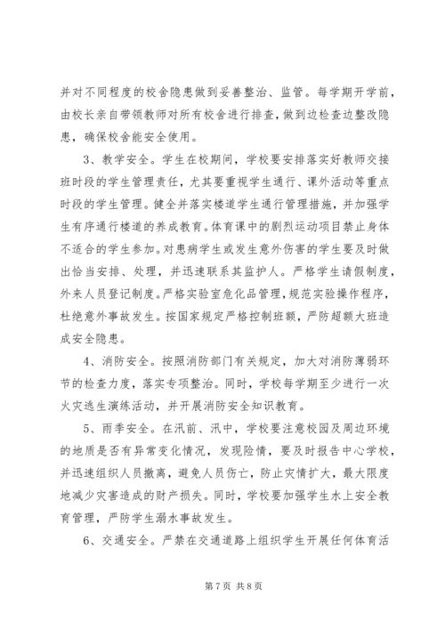 靖边二中开展校园及周边治安综合治理三项工作方案 (5).docx