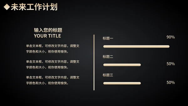 黑金奢华工作总结汇报通用PPT模板