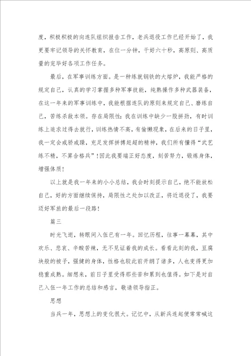 士官的年底总结范文