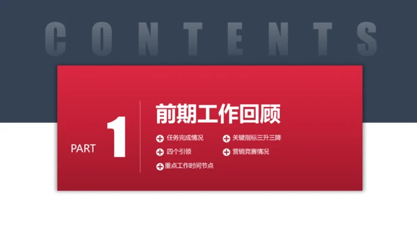 商务简约部门工作总结计划PPT模板