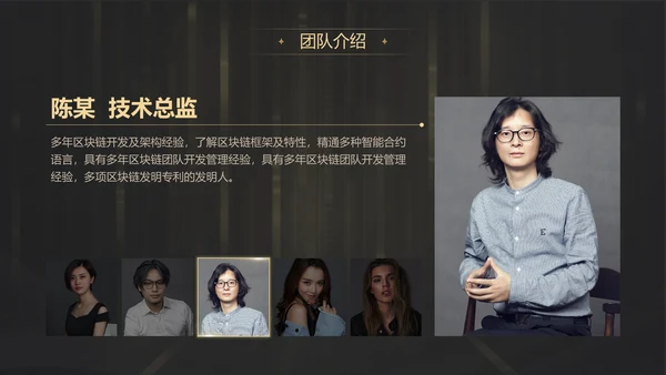 黑金质感项目战略商业计划书通用PPT模板