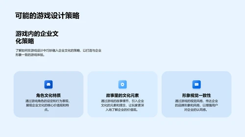 企业文化在游戏设计中的应用PPT模板