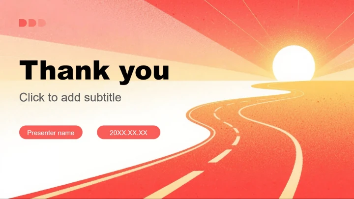 红色插画风大学生职业规划PPT主题模板