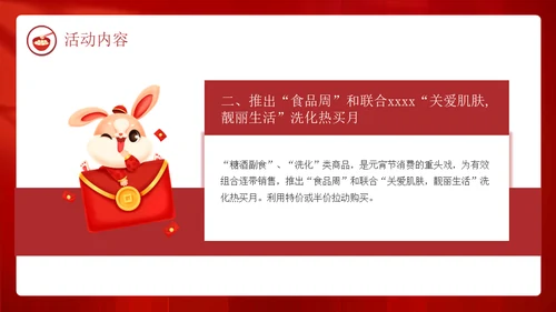 兔年新春闹元宵佳节暖场活动方案春节通用PPT模板