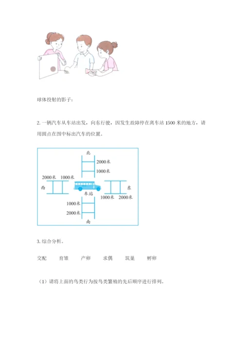 教科版科学三年级下册期末测试卷（历年真题）.docx