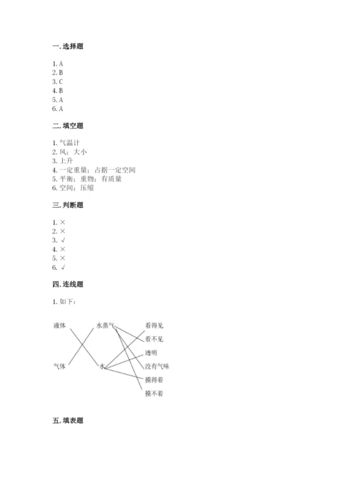 教科版三年级上册科学期末测试卷1套.docx