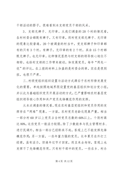 新形势下村级党组织存在的问题与对策.docx