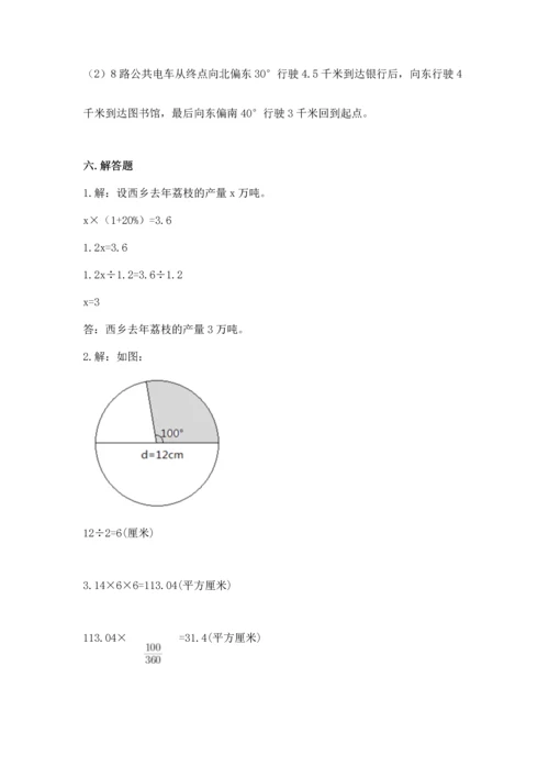 小学数学六年级上册期末测试卷带答案ab卷.docx