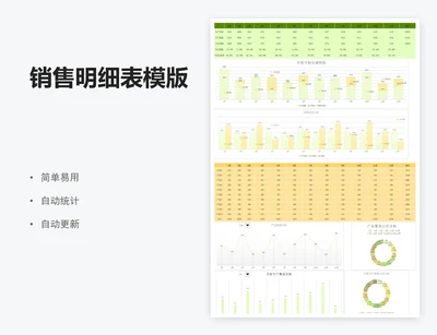 销售明细表模版