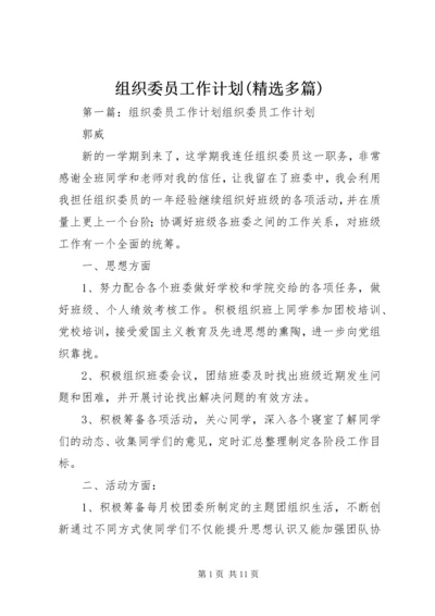 组织委员工作计划(精选多篇) (2).docx