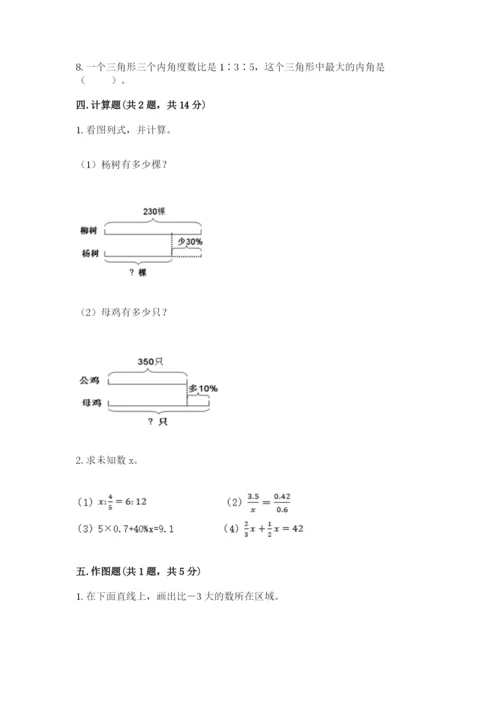 新平彝族傣族自治县六年级下册数学期末测试卷完整答案.docx