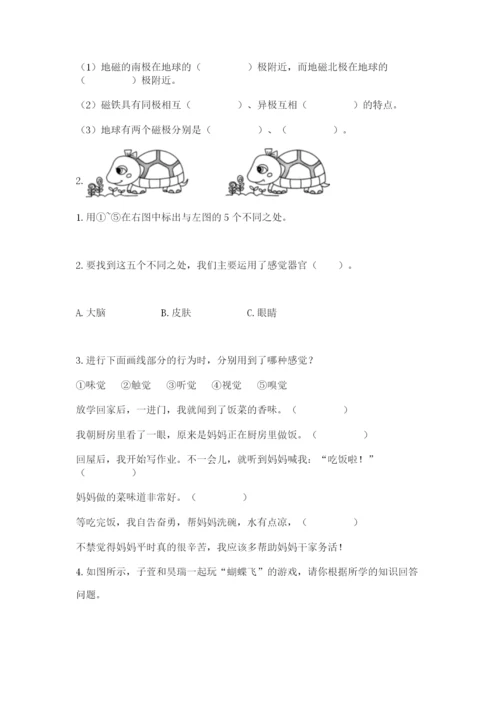 教科版二年级下册科学知识点期末测试卷（研优卷）.docx