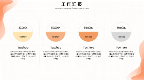 橙色扁平商务风工作汇报通用PPT模板