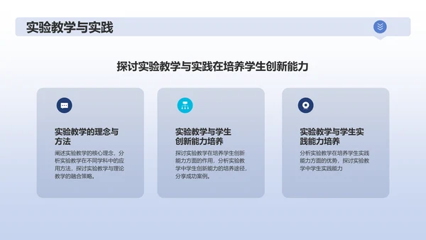 蓝色商务化学实验PPT模板