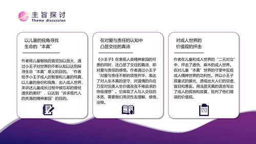 《小王子》名著导读儿童文学ppt模板