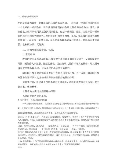 幼儿园主题环境的创设.docx