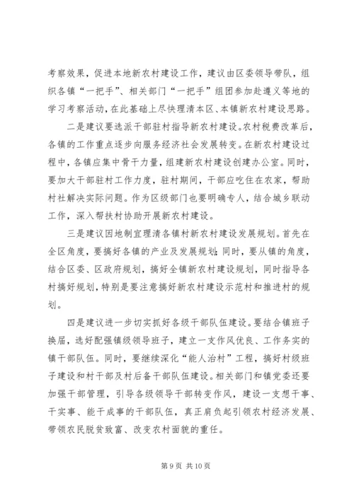 学习社会主义新农村建设的考察报告（一）.docx