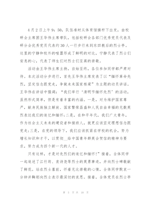 清明节扫墓活动总结2022.docx