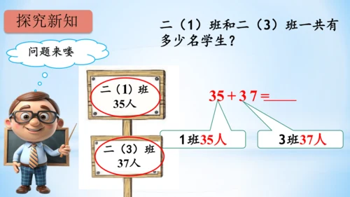 2.100以内的加法和减法（加法-进位加）课件(共21张PPT)二年级上册数学人教版