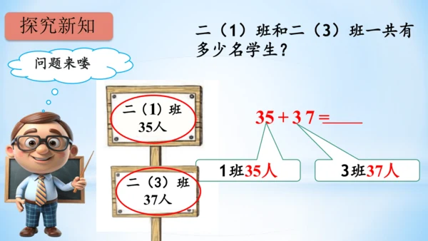 2.100以内的加法和减法（加法-进位加）课件(共21张PPT)二年级上册数学人教版