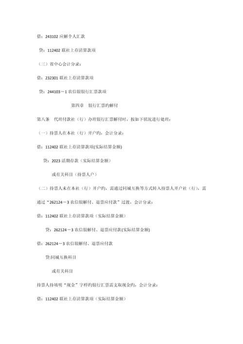 2023年黑龙江省农村信用社农信银系统银行汇票业务操作规程.docx